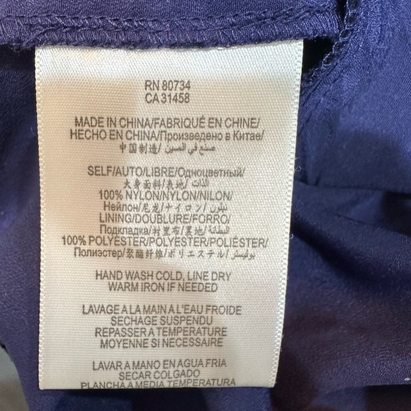 BCBGeneration Sz 10 “Custom Altered Chest to 34b” Blk Lace/Blu Slip Dress Mini - Picture 5 of 7